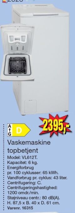 Harald Nyborg Wasco vaskemaskine tilbud