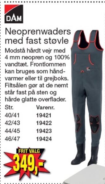 Harald Nyborg Dam waders tilbud