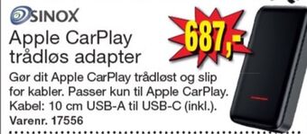 Harald Nyborg Sinox adapter tilbud
