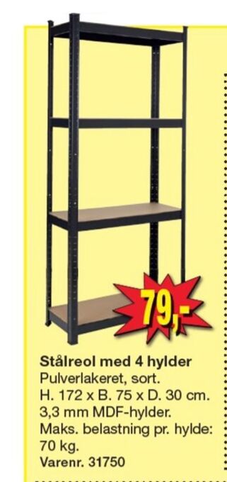 Harald Nyborg Ukendt stålreol tilbud