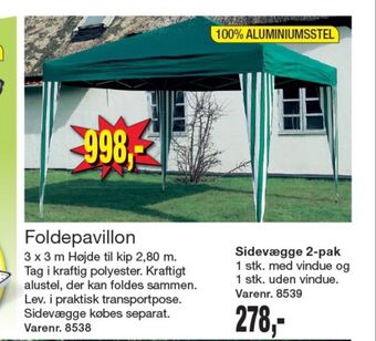 Harald Nyborg Ukendt havepavillon tilbud