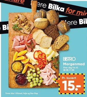 Bilka Bistro morgenmad tilbud