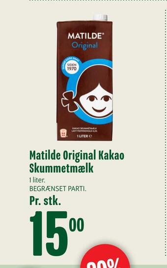 Min Købmand Matilde original kakao skummetmælk tilbud