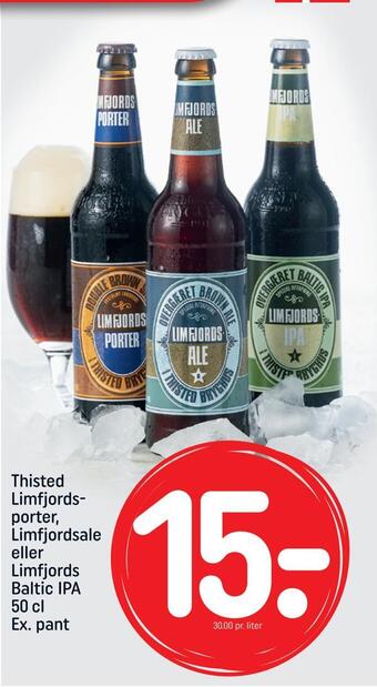 REMA 1000 Thisted limfjordsporter, limfjordsale eller limfjords baltic ipa tilbud