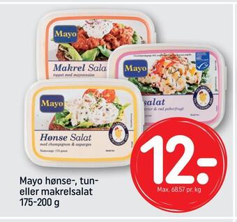 REMA 1000 Mayo hønse-, tun eller makrelsalat tilbud