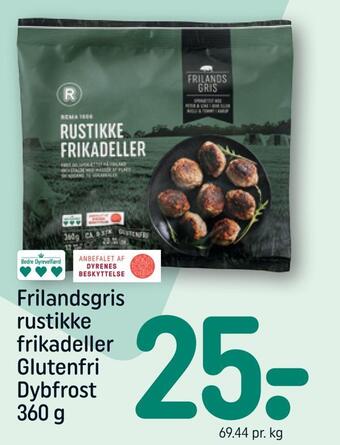 REMA 1000 Frilandsgris rustikke frikadeller tilbud