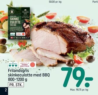 REMA 1000 Frilandsgris skinkeculotte med bbq tilbud