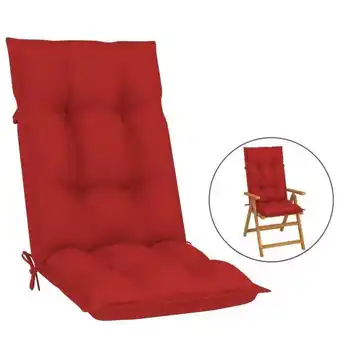 Bolig Center Hynder til havestol 4 stk. 120x50x7 cm rød tilbud