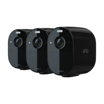 Arlo essential spotlys-kamera 3 pak, sort