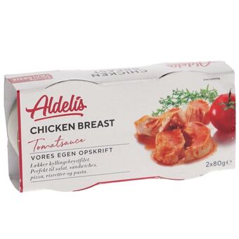 Aldelis 5-pak kyllingebryst i tomatsauce