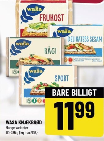 Løvbjerg Wasa Knækbrød tilbud