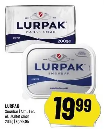 Løvbjerg Lurpak smør eller smørbar tilbud