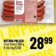 Hotdog pølser