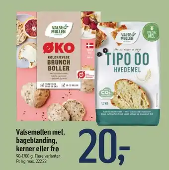 Føtex Valsemøllen mel, bageblanding , kerner el. frø tilbud