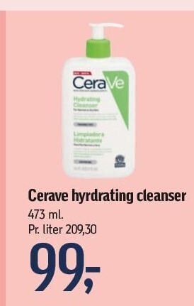 Føtex Cerave hydrating cleanser tilbud