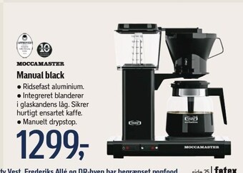 Føtex Moccamaster manual black tilbud