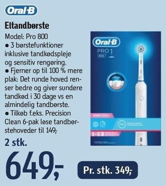 Føtex Oral-b eltandbørste tilbud
