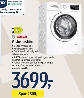 Føtex Bosch vaskemaskine tilbud