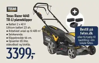 Føtex Texas razor 4640 tr-li pæneklipper tilbud
