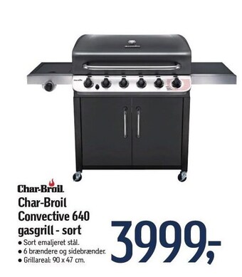 Føtex Char-broil convective 640 gasgrill - sort tilbud