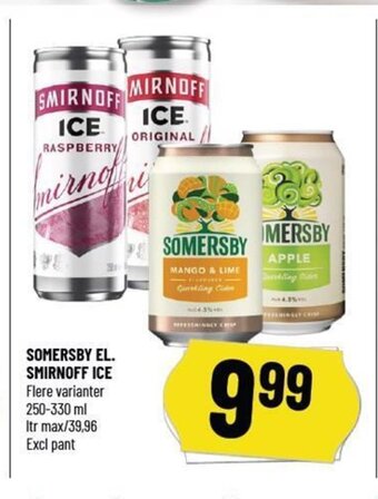 Løvbjerg Somersby El. Smirnoff Ice tilbud