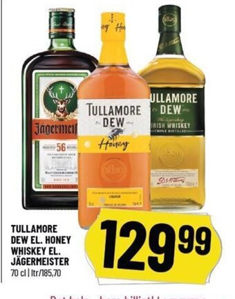 Løvbjerg Tullamore Dew El. Honey Whiskey El. Jägermeister tilbud