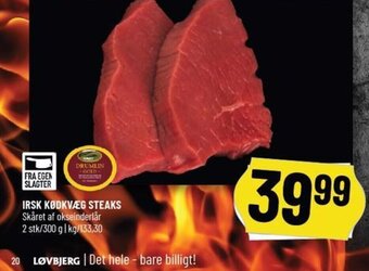 Løvbjerg Irsk Kødkvæg Steaks tilbud
