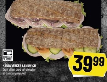Løvbjerg Håndværker Sandwich tilbud