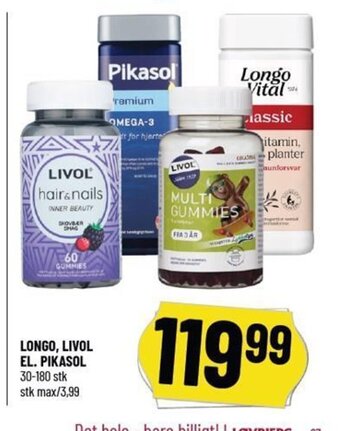 Løvbjerg Longo,Livol El. Pikasol tilbud