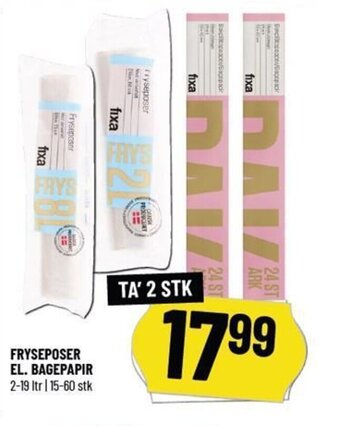 Løvbjerg Fryseposer El. Bagepapir tilbud