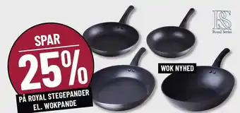 På Royal Stegepander El. Wokpande