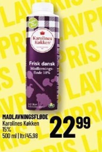 Løvbjerg Madlavningsfløde Karolines Køkken tilbud