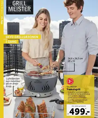 Lidl Grillmeister Trækulsgrill tilbud