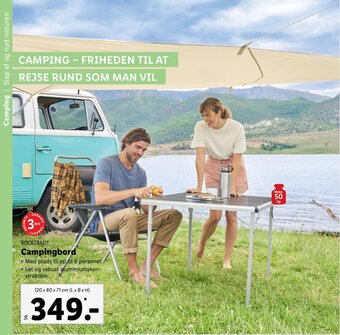 Lidl Rocktrail Campingbord tilbud