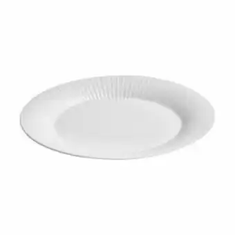 Kähler hammershøi fad - l 34 cm - porcelæn - hvid