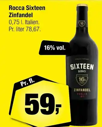 Calle Rocca Sixteen Zinfandel tilbud