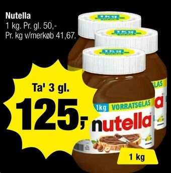 Calle Nutella tilbud