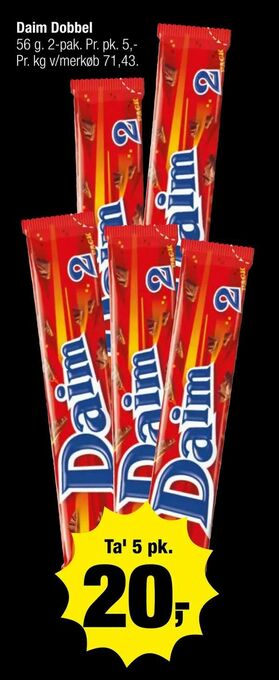 Calle Daim Dobbel tilbud