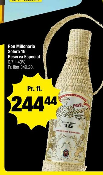 Calle Ron Millonario Solera 15 Reserva Especial tilbud