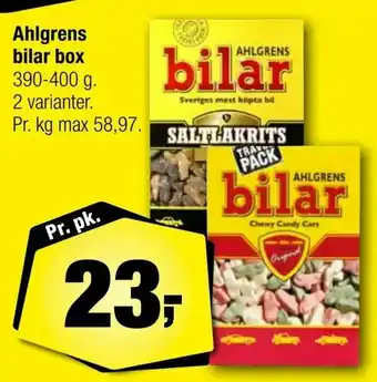 Calle Ahlgrens bilar box tilbud