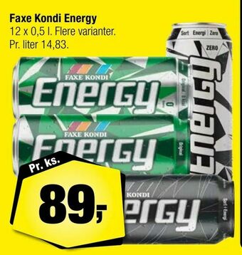 Calle Faxe Kondi Energy tilbud