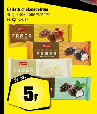 Calle Carletti chokoladefrøer tilbud