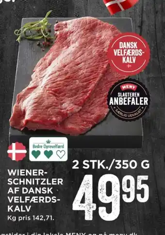 MENY Dansk velfærdskalv kalvewienerschnitzler tilbud