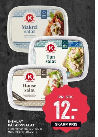 MENY K-salat makrelsalat tilbud