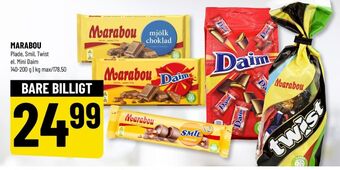Løvbjerg Marabou chokoladeplade mjölk choklad tilbud