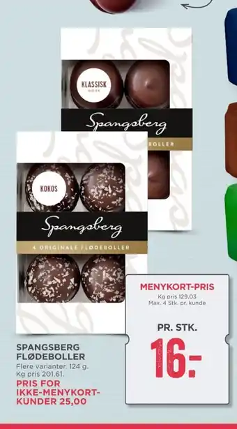 MENY Spangsberg flødeboller klassisk tilbud