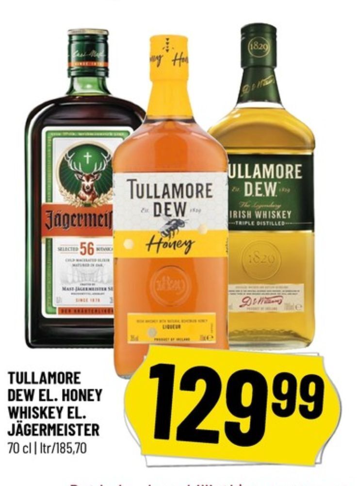 Honey whisky tilbud hos Løvbjerg