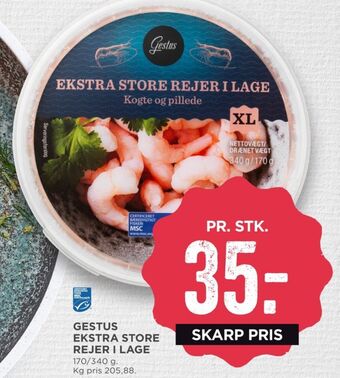 MENY Gestus rejer tilbud