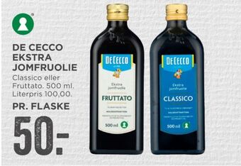 MENY De cecco olivenolie tilbud
