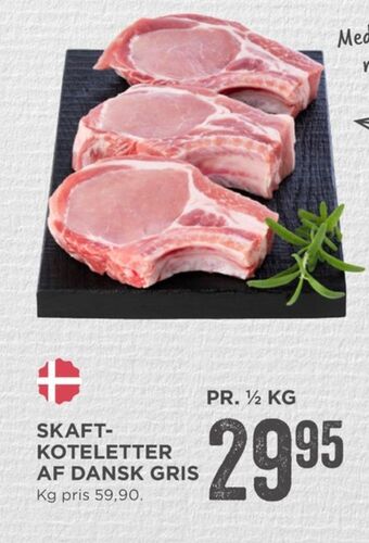 MENY Ukendt skaftkoteletter tilbud